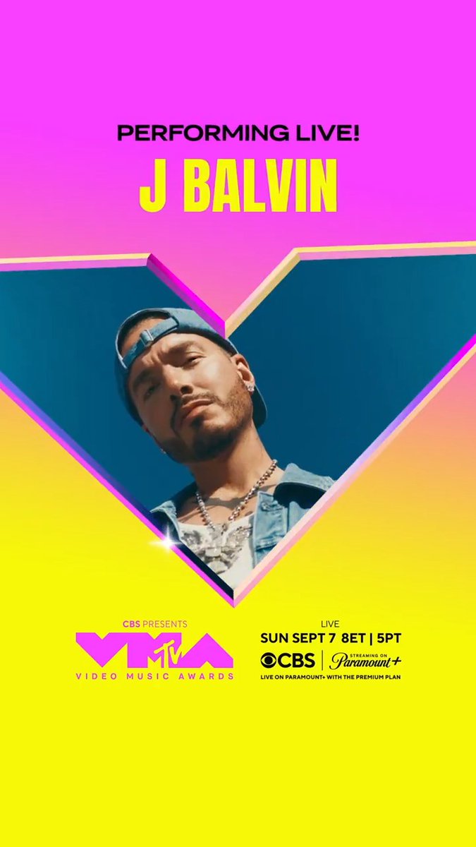 I just got word that J BALVIN IS PERFORMING AT THE 2025 #VMAs!!! And he's bringing the party! 🎉 See J Balvin take the stage alongside DJ SNAKE and featuring Justin Quiles & Lenny Tavárez – LIVE September 7 on CBS & Paramount+!