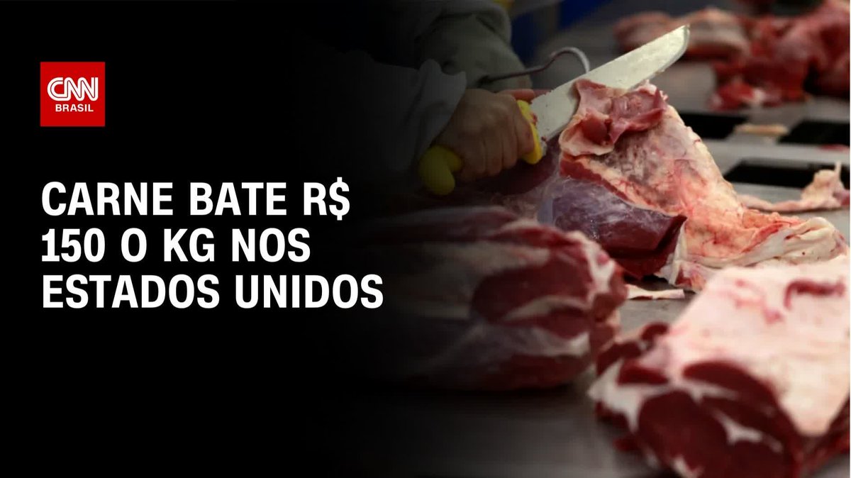 Carne bate R$ 150 o kg nos Estados Unidos; assista #LiveCNNBrasil