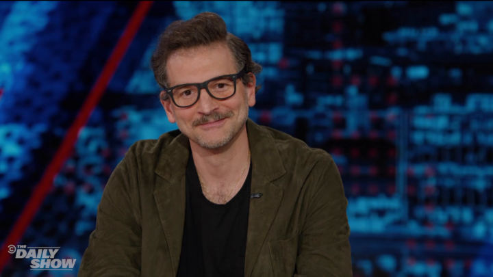 You know him as Pedro No. 5, but Jon Stewart and the rest of The Daily Show team know him as lighting designer George Gountas!
