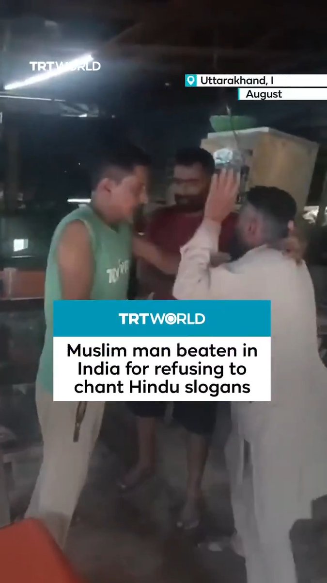 Rizwan Ahmad, a Muslim man, was assaulted at a tea shop in Uttarakhand, India, after refusing to chant Hindu nationalist slogans such as “Glory to Lord Rama”. The three attackers, who also filmed the assault, pulled his beard, hurled slurs, and left him bleeding. Police filed charges the next day and arrested all three suspects.