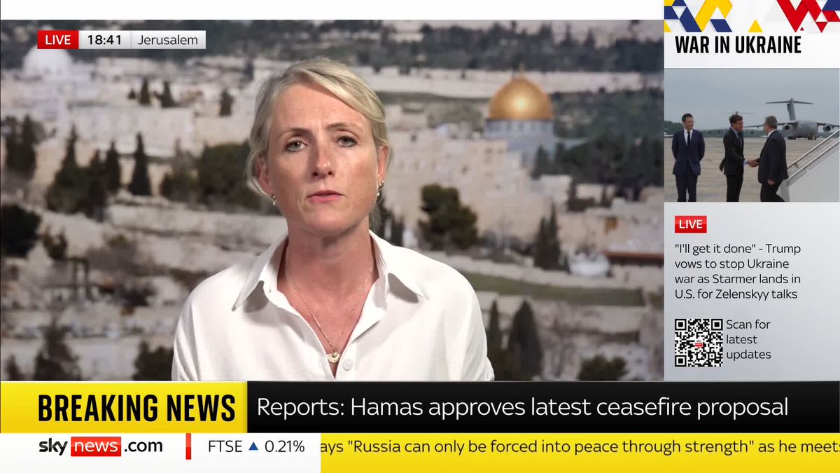 BREAKING: A senior Hamas official has told Sky News that the group has agreed to the ceasefire and hostage deal that was presented to them on Sunday by Egyptian and Qatari mediators. Diana Magnay reports ⬇️ Read more 🔗 📺 Sky 501 and Freeview 233