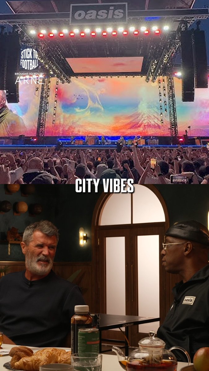 "Too many Man City vibes..." 😳 Not much chance of Oasis fixing that for you, Roy! 😂