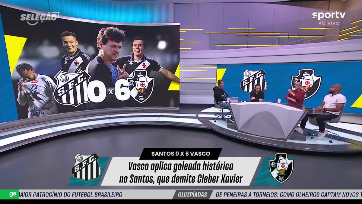 “Para o torcedor do Vasco, é você descobrir que está vivo, que corre sangue, que a história continua, que você ainda pode surpreender. Foi muito mais do que ganhar de 6 a 0.” 🎙️ Lédio Carmona, no Seleção Sportv. 🎥 sportv | ge