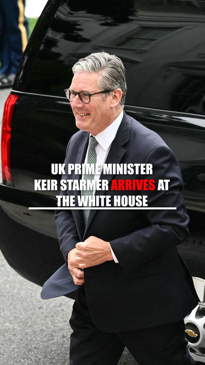 NOW: UK Prime Minister Keir Starmer arrives at the White House for talks with Trump, Zelenskyy and other European leaders.
