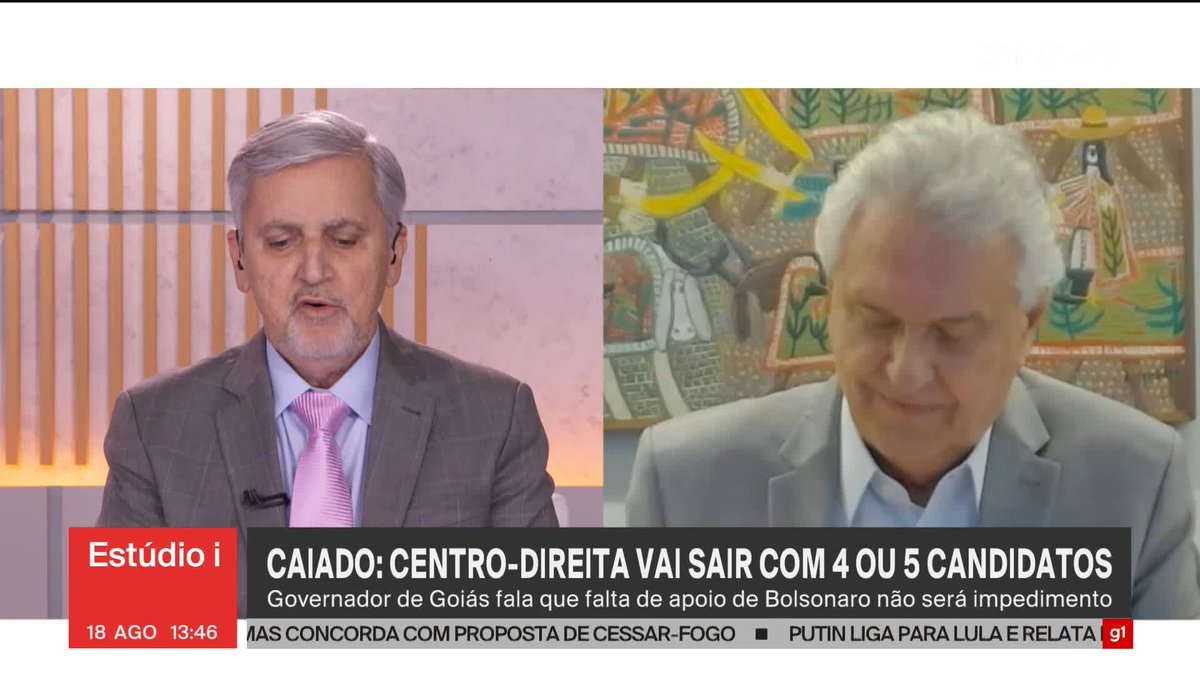 Governador de Goiás, Ronaldo Caiado diz que é contra o tarifaço de Trump: “Não temos nada a ver com essa política do Lula. Queremos abrir mercado. Não queremos enfretamento com os EUA. Não queremos enfretamento com a China.” #Estúdioi ➡ Assista à #GloboNews: