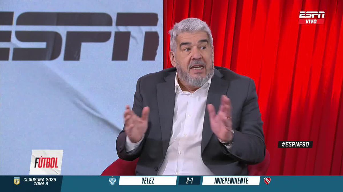 🤬 ENLOQUECIÓ GBS El detalle de lo que sucedió con el DT de Vélez en el duelo ante Independiente. ¿Qué te pareció? ▶️ Mirá #ESPNF90 en el Plan Premium de #DisneyPlus