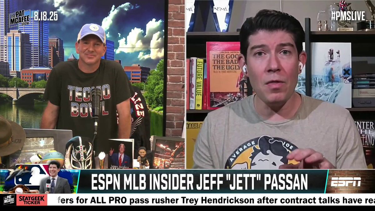 "Radical realignment is within the realm of possibilities in MLB.. I don't think Rob Manfred said geographical realignment by accident" ~ Jeff Passan #PMSLive