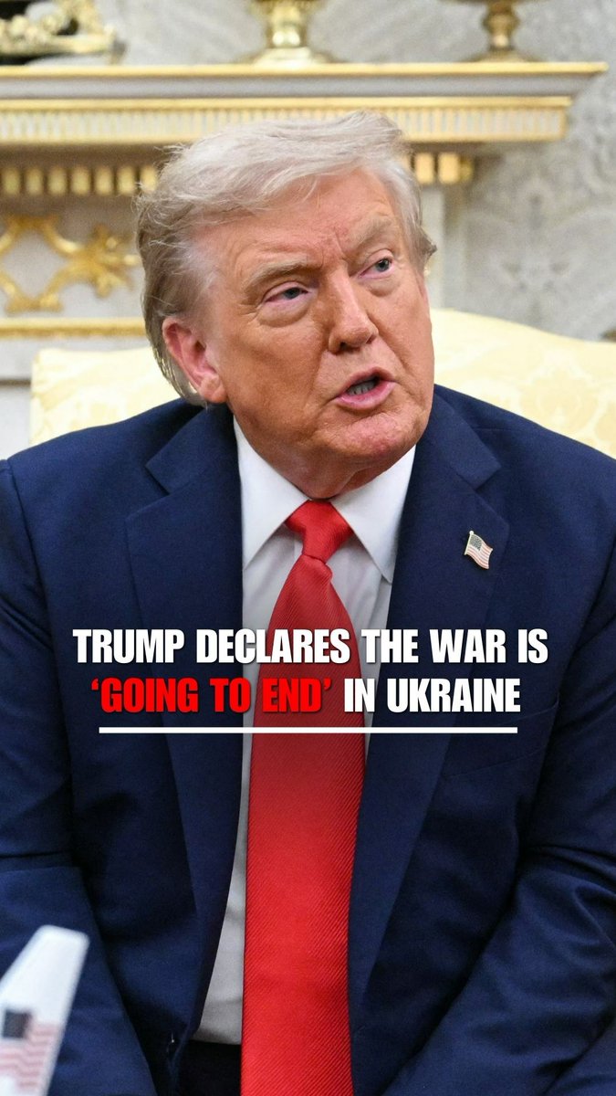 President Trump in the Oval Office with Zelenskyy: "The war's gonna end. When it ends, I can't tell you, but the war is going to end."
