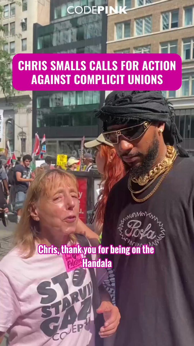 Chris Smalls, a former Amazon Labor Union leader and prominent labor organizer who was recently abducted and abused by Israel, calls out unions that refuse to criticize Israel and announces a campaign to pressure the AFL-CIO and the ILA.