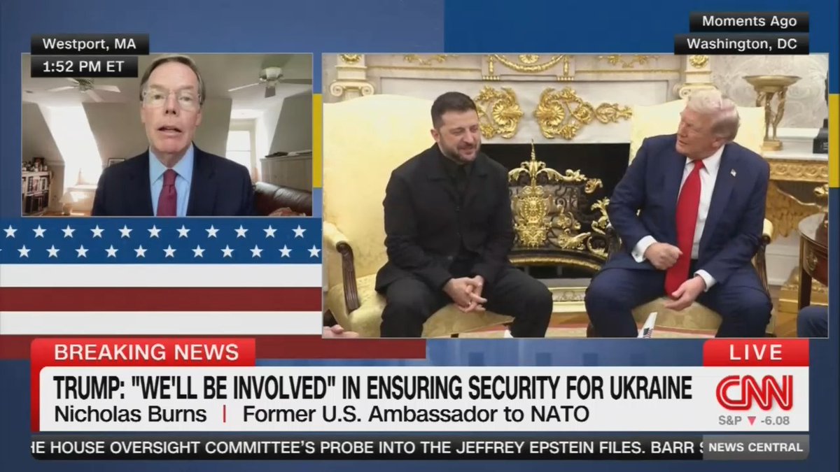 Former Ambassador to NATO: Trump again has turned on a dime. He's no longer supporting a ceasefire. He's supporting something much more difficult that plays into Putin's hands, and that's a peace agreement. It rewards Putin and it rewards his aggression
