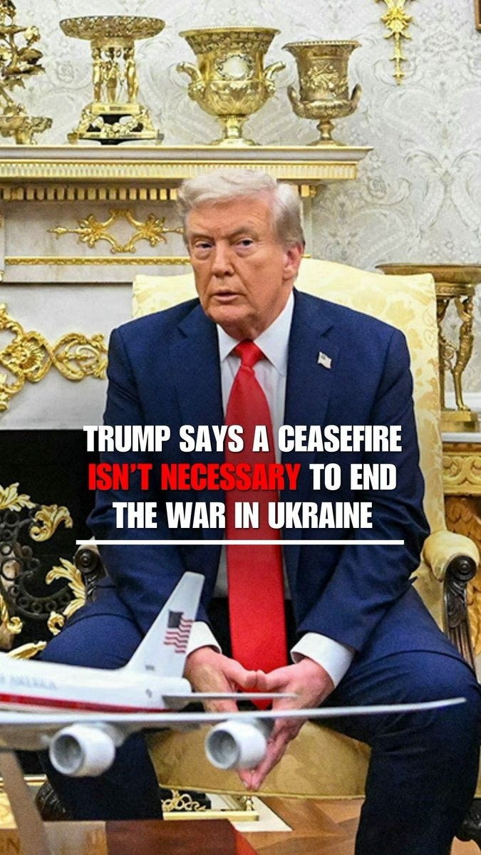 President Trump: "I don't think you need a ceasefire. If you look at the six deals that I settled this year, they were all at war. I didn't do any ceasefires."