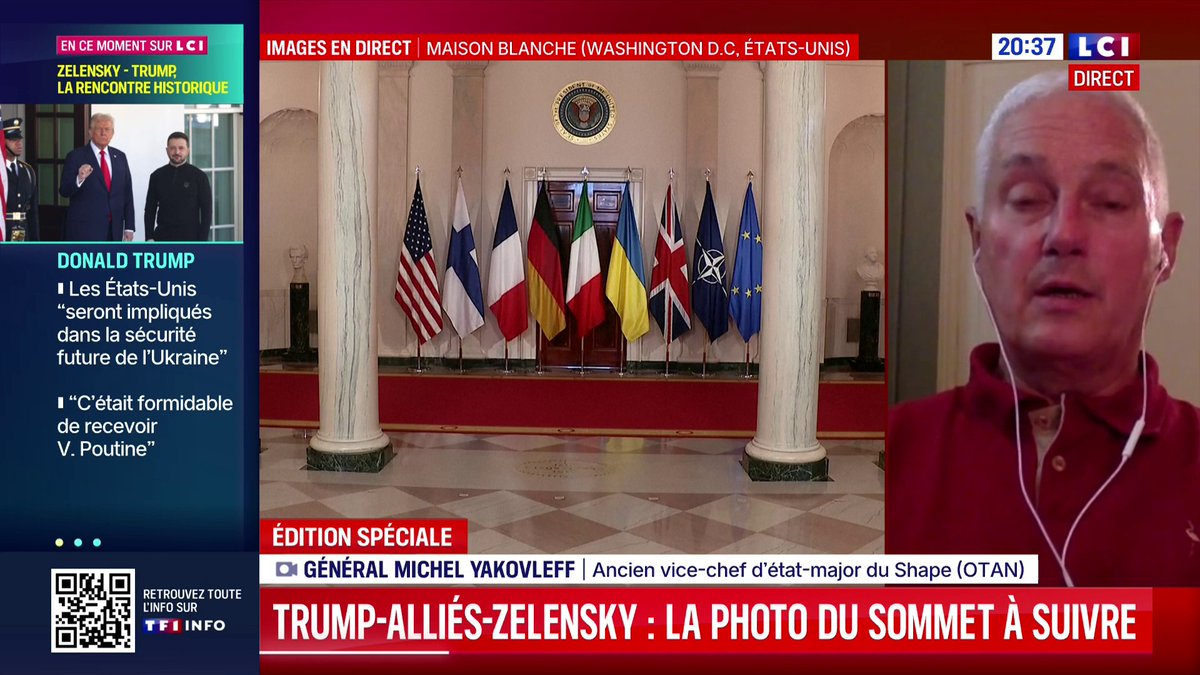 🔴 Sommet Trump-Zelensky et les alliés : "l'homme le plus important de la réunion, manifestement, c'est Poutine" déclare le général Yakovleff