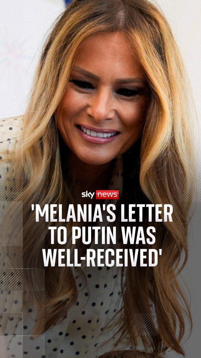 Donald Trump has said First Lady Melania Trump feels 'very strongly' about the suffering of children, and claims that her 'beautiful' letter was 'well-received' by Russian President Vladimir Putin. Ukraine war latest ➡️