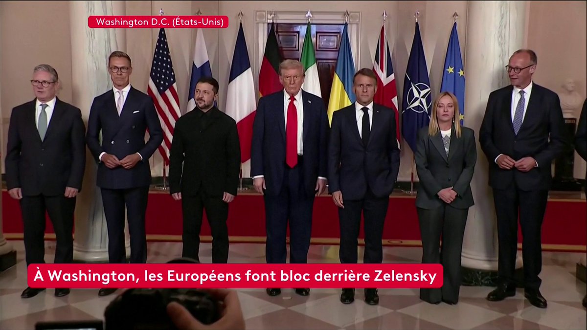 🔴 DIRECT - Donald Trump, Volodymyr Zelensky et les dirigeants européens se sont rassemblés pour la traditionnelle "photo de famille". Tous vont maintenant participer à un entretien multilatéral sur la guerre en Ukraine. #franceinfo #canal16