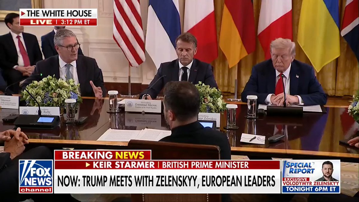 JUST IN: British PM Starmer says "a historic step, actually, could come out of this meeting in terms of security for Ukraine and security in Europe."