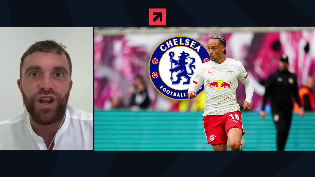 Xavi Simons to Chelsea on the Here We Go Meter is 85%. [DAZN Football - Fabrizio Romano]