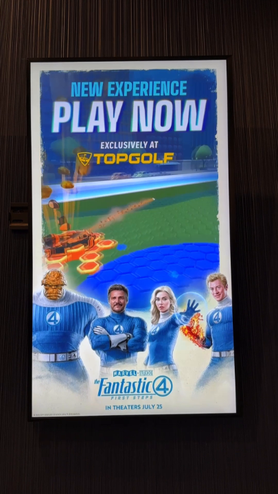 Fantastic ⛳️ Marvel Studios' The Fantastic Four: First Steps is taking over Topgolf's Block Party experience for a limited time!