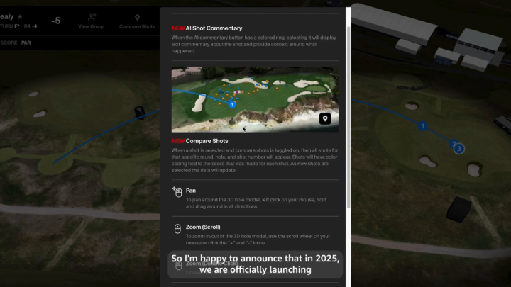 From the fairway to the fan experience—AI is changing the game. ⛳️ See how the AWS GenAI Innovation team is working with the PGA TOUR, and don’t miss AWS Live with Amanda Balionis to dive deeper. LIVE from the TOUR Championship! Thursday, August 21 & Friday, August 22 | 2:00pm ET Click the link below for more details. ⬇️