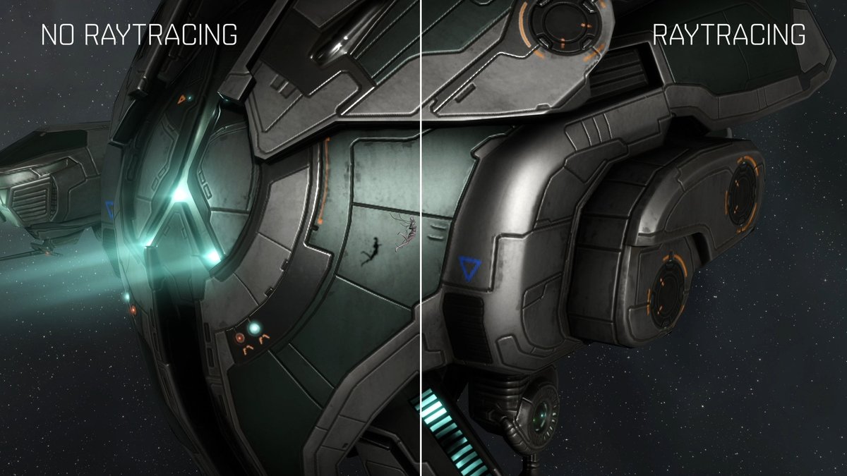 Today we introduced two major graphical enhancements: advanced upscaling & ray-traced shadows. Upscaling is an innovative graphics technique that boosts game performance by rendering at a lower resolution and intelligently enhancing the image quality to match your display's native resolution. Ray-traced shadows offer unparalleled accuracy in shadow rendering. Read the full Dev Blog here: #EVEOnline #Tweetfleet