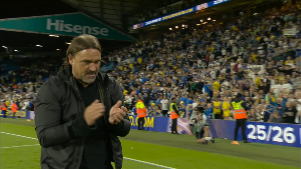 Those Leeds fans are absolutely loving it and in no hurry to go home! 🏟️