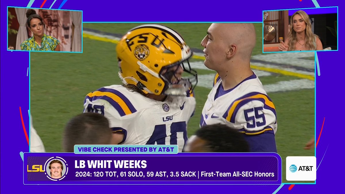It’s a family affair at LSU 🤩 Molly McGrath highlights the Weeks brothers all taking the field in the same season 🐅🔥 🏈 Stream Vibe Check exclusively on Disney+