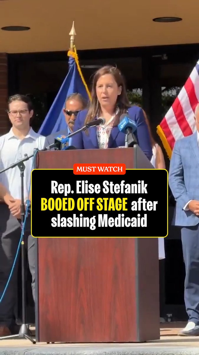 WATCH: Trump lackey Elise Stefanik gets an earful after ripping away health care from her constituents.