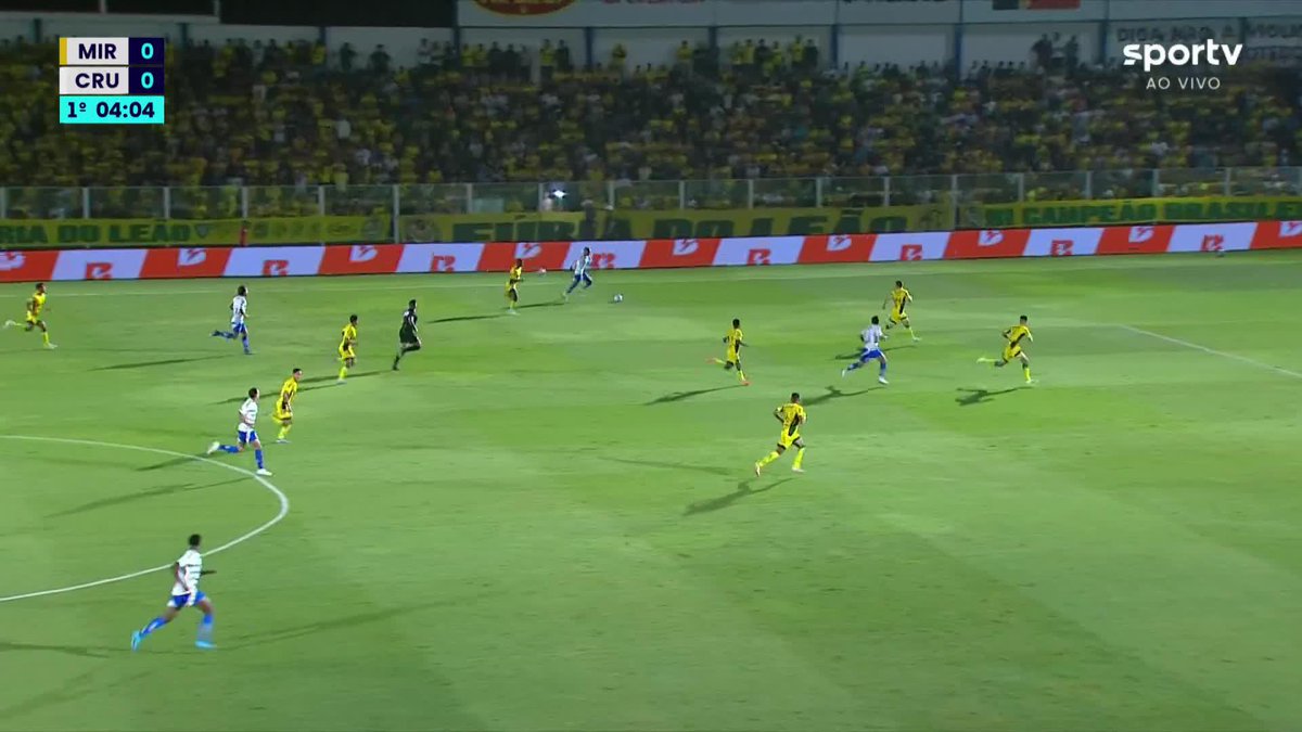 O gol de Kaio Jorge que vai dando a vitória ao Cruzeiro em cima do Mirassol. 🎥 sportv | ge