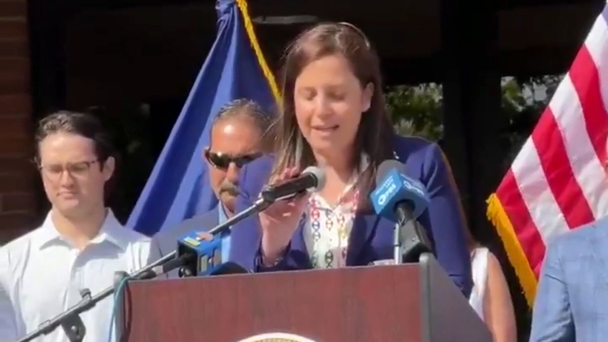 Elise Stefanik got booed so loud in her district you couldn’t even hear her speak. That's what happens when you sell out your constituents to Donald Trump.