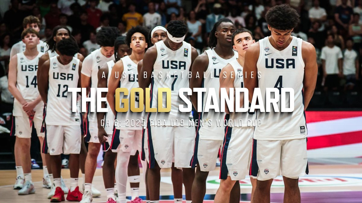Gold is never given. The 🇺🇸 #USABMU19 went & took it. Watch the 📷 #TheGoldStandard Ch. 6: 2025 FIBA U19 Men's World Cup in full: