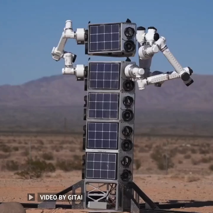 GITAI's robot in action, autonomously assembling a 5-meter tower for future lunar and Martian habitats! Video Credit: GITAI #space #engineering #technology #spacetechnology -------------------------------- Stay ahead of the curve! Follow us now on our WhatsApp ( and Telegram ( channels and stay updated about the cutting edge.