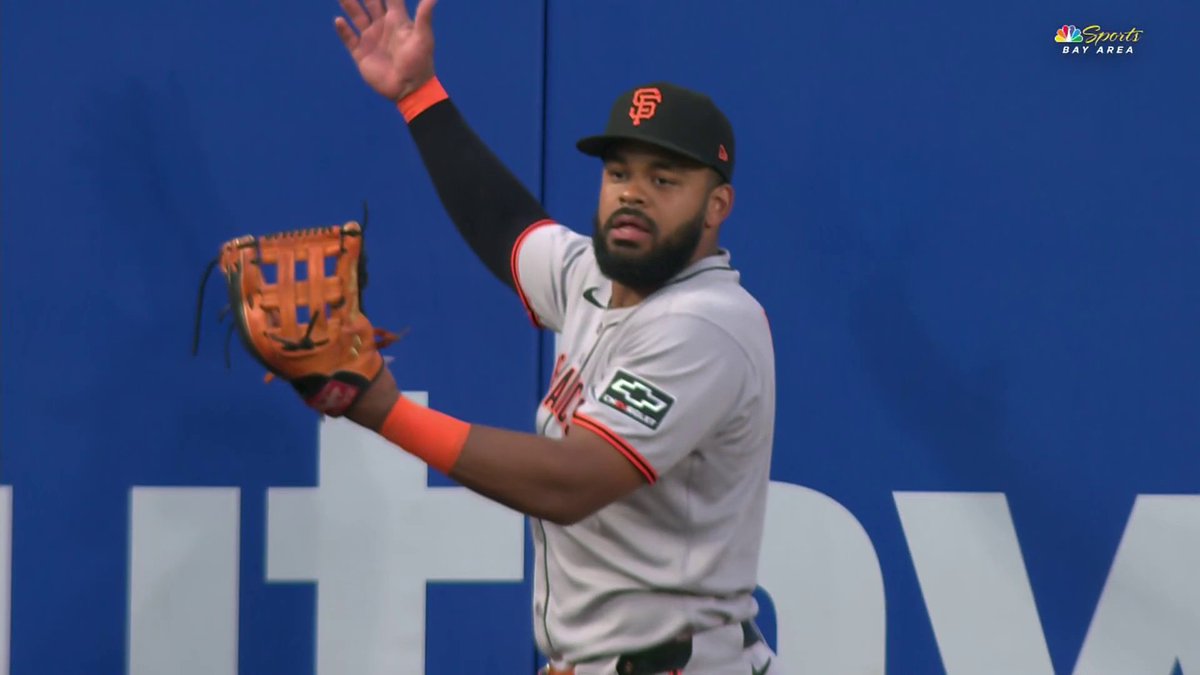 ファンが守備を妨害したと判定され、ホームラン取り消し レフトフライに判定変わる... 🎥SF Giants on NBCS #パドレス #ジャイアンツ