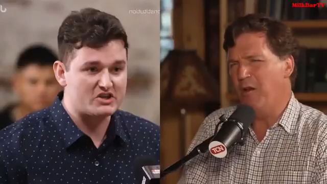 Tucker Carlson approves of the Jubilee Fascist Guy.
