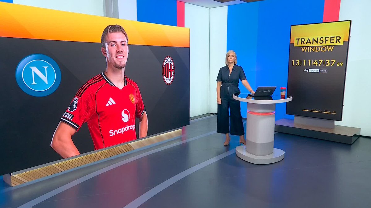 Sky in Italy are reporting Serie A champions Napoli are interested in Man United striker Rasmus Hojlund with Romelu Lukaku expected to be out for around three months🚨