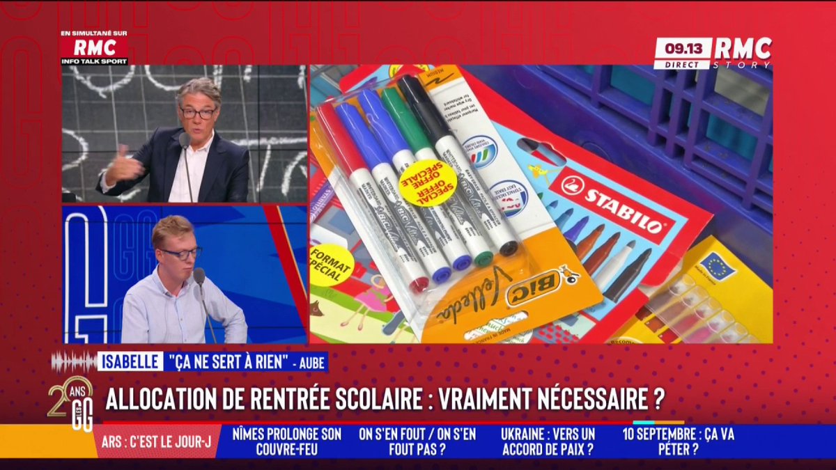 💰 Allocation de rentrée scolaire : "On n'attend pas la rentrée scolaire pour habiller ses enfants." 📞 Le ras-le-bol d'Isabelle, au 3216 : "C'est le montant qui m'affole. C'est 800 € pour 2 enfants. Moi je l'ai eu une fois, c'était 120€, la rentrée m'a coûté 60€." #GGRMC