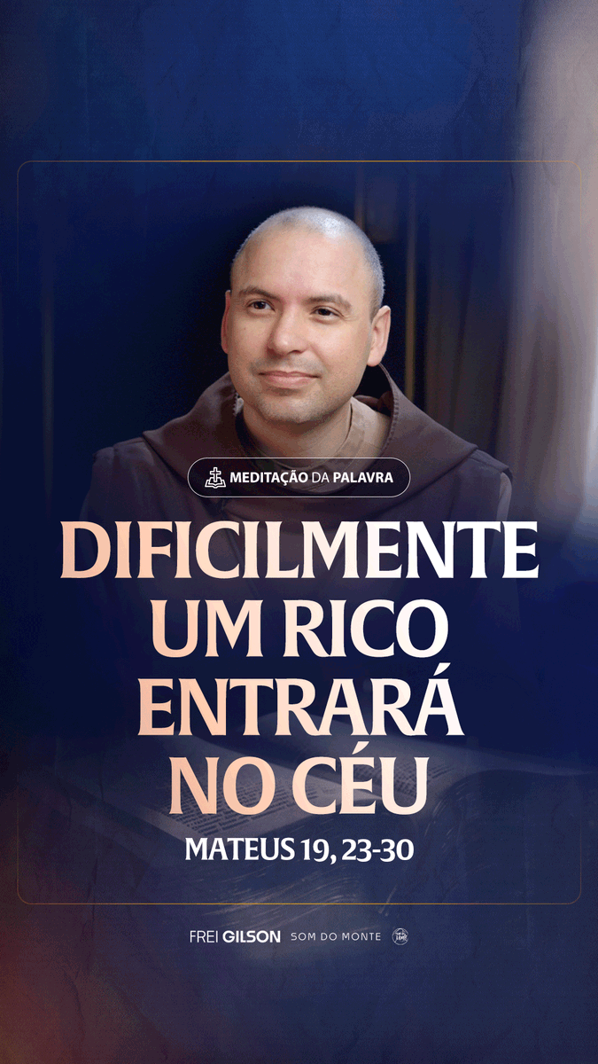 Dificilmente um rico entrará no céu | (Mateus 19, 23-30) #2442 Passagens Complementares: Lucas 12,15 I Timóteo 6,9-10 Lucas 16,13