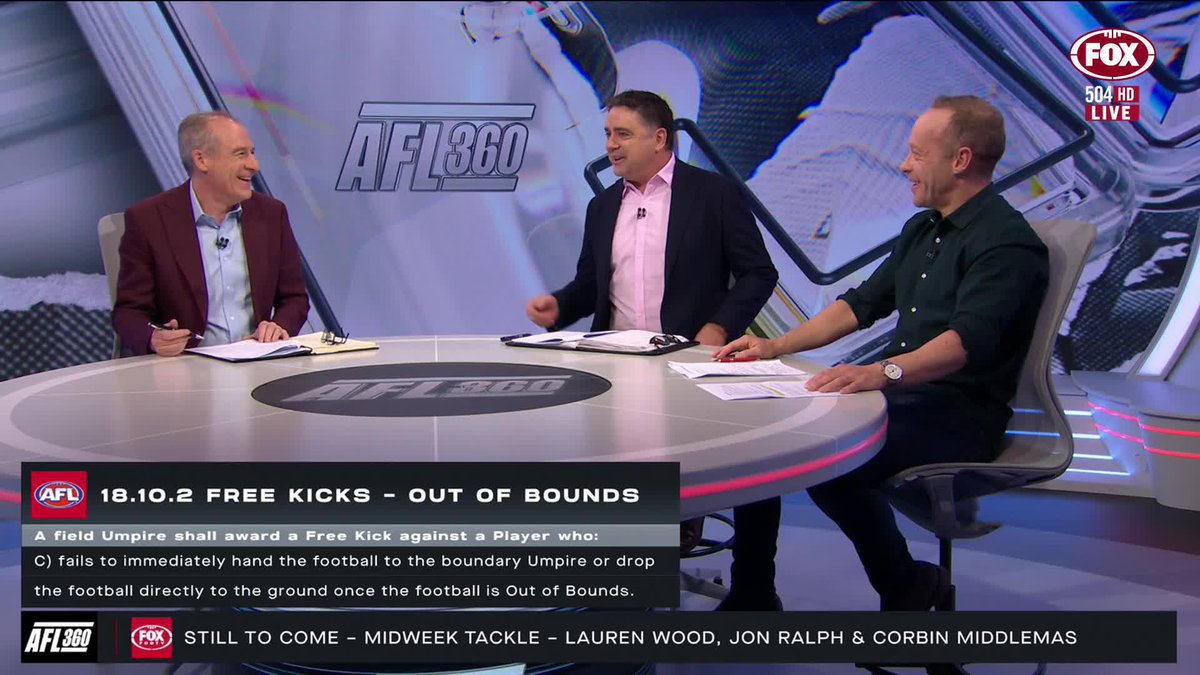 'Razor' Ray Chamberlain discusses whether Riley Thilthorpe kicking the ball away late in the match, warranted a free kick. 📺 Watch #AFL360 on Ch. 504 or stream via Kayo Sports: