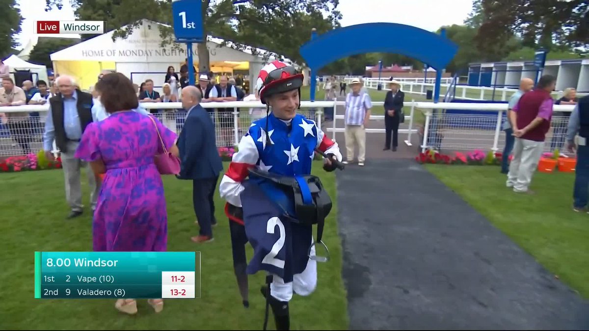 The nicest interview you'll watch today! 😍 Think 18-year-old Charlie Tucker will be smiling for weeks after his first career winner last night at Windsor Racecourse... Matt Chapman