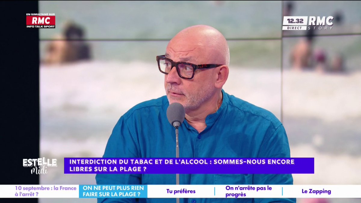 🚬 Interdiction du tabac et de l’alcool : sommes-nous encore libres sur la plage ? 🎙️ frédéric hermel🇫🇷 : "Le problème, c'est la dégradation de l'éducation dans ce pays ! Quand le type est à 1m et m'envoie sa fumée, ça m'énerve ! L'éducation disparaît dans ce pays !" #EstelleMidi