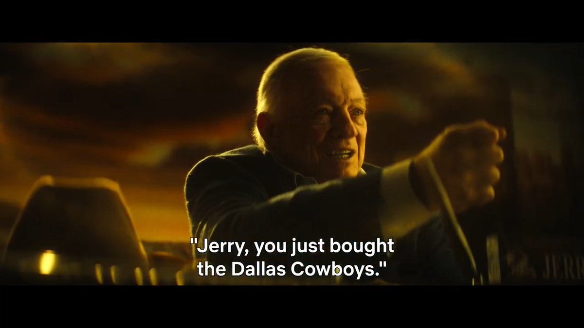 “With that single well, I made out with $100 million. … and I said to myself, ‘Jerry, you just bought the Dallas Cowboys.’” Jerry Jones tells the story of when he knew he’d become the owner of the Dallas Cowboys. America’s Team: The Gambler and His Cowboys is now playing.
