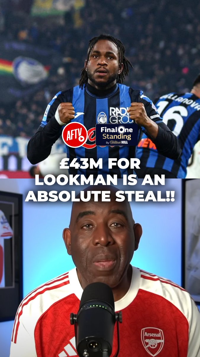 Should Arsenal bring Lookman to the Emirates this summer? 👇 Think you know ball? Make your Final One Standing pick on William Hill and outlast the rest - it's free to play 👉 #ad 18+. UK & Ireland Only. Please gamble responsibly. GambleAware. #TD
