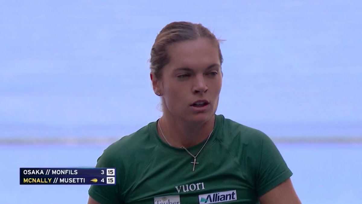 McNally and Musetti capture the first set over Monfils and Osaka in impressive fashion!