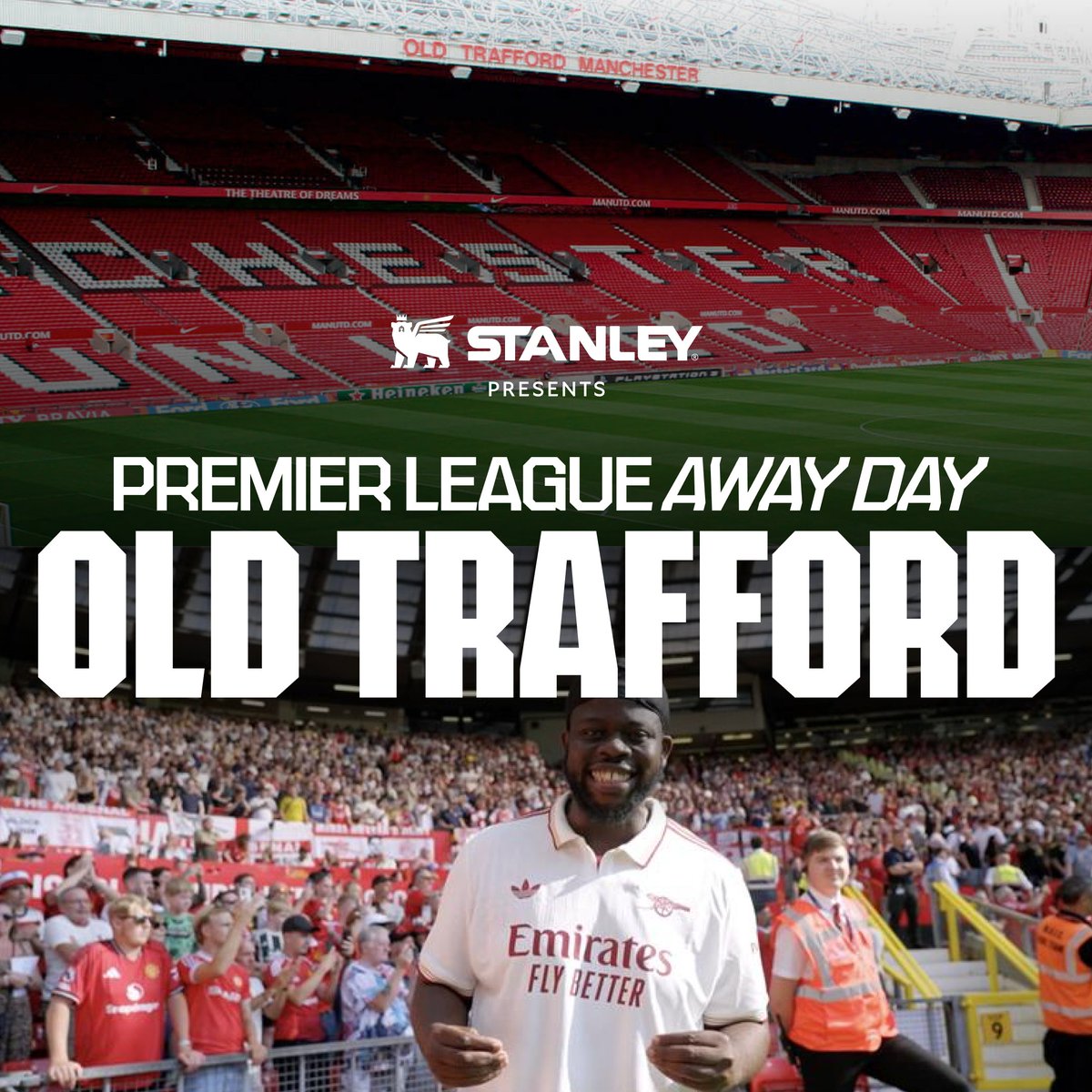 A sea of celebration 😮‍💨 Join Frimmy at Old Trafford for Away Days 🛣️
