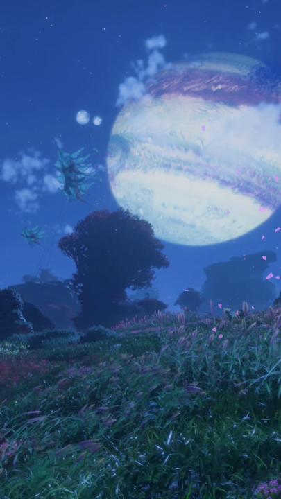 Rest in the grass, feeling each blade between your fingers. Polyphemus glows peacefully.