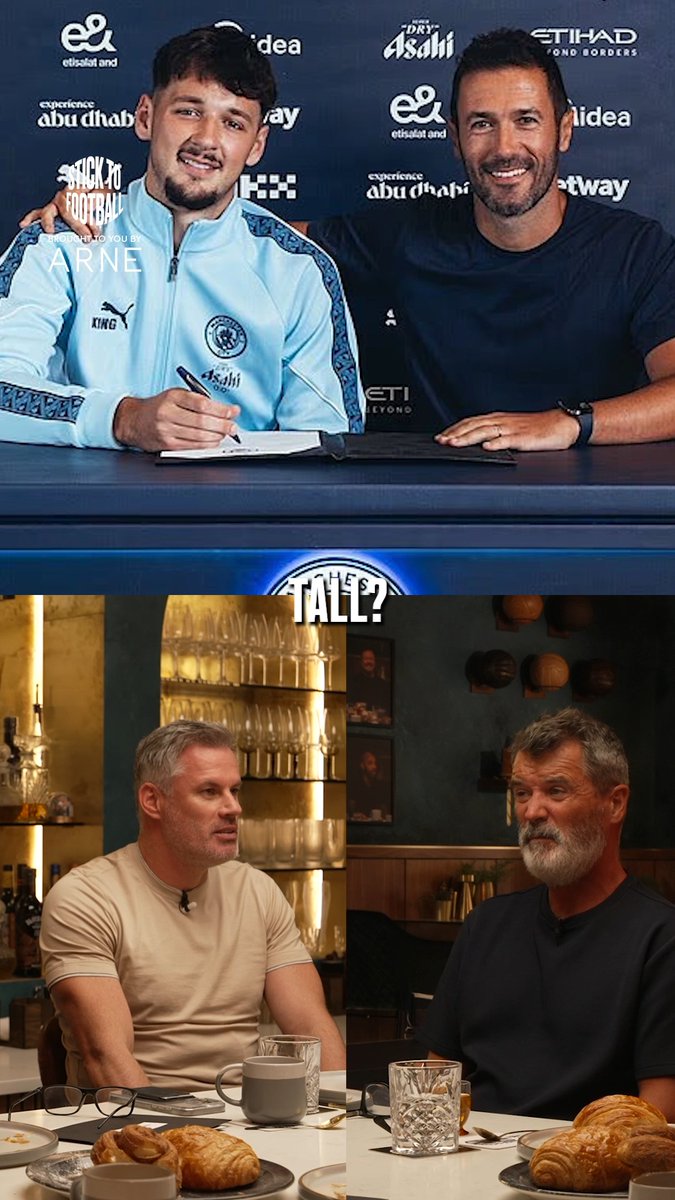 "That's the big announcement of Stick to Football!" 😂 Never mind the football… James Trafford is how tall!? 🤯