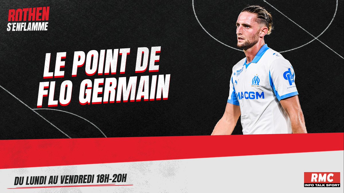 🔥⚪🔵 Flo Germain fait le point sur dossier chaud Rabiot à l'OM : 🗣 "L'OM ne veut plus travailler avec Rabiot." ❌