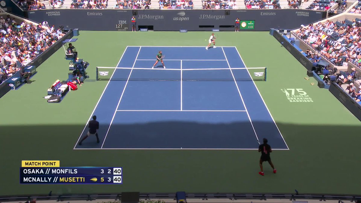 Pure drama! McNally and Musetti finish the match on a critical deciding point.