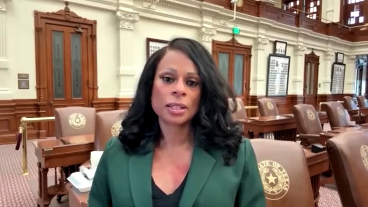 Texas State Rep. Collier on staying overnight in the Texas Capitol: “I refused to sign the permission slip. I disagree with the authoritarian tactic that [Republicans] have taken.”