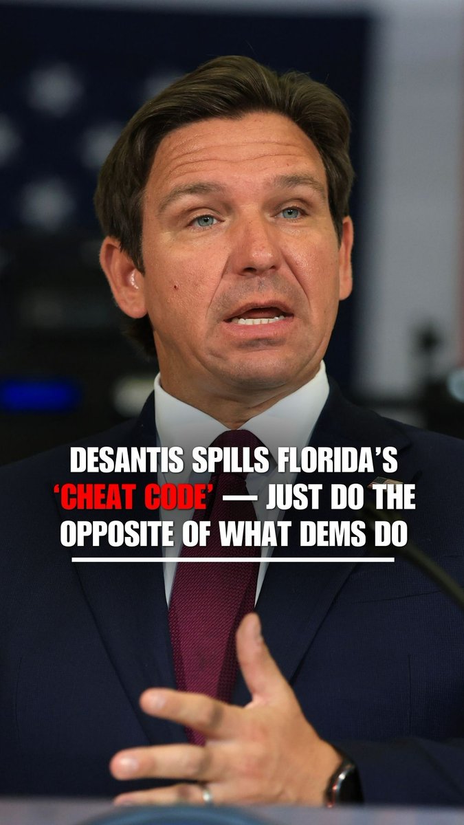 DeSantis says his approach as Florida governor is to look at policies in Democratic-led states — and then do the opposite.