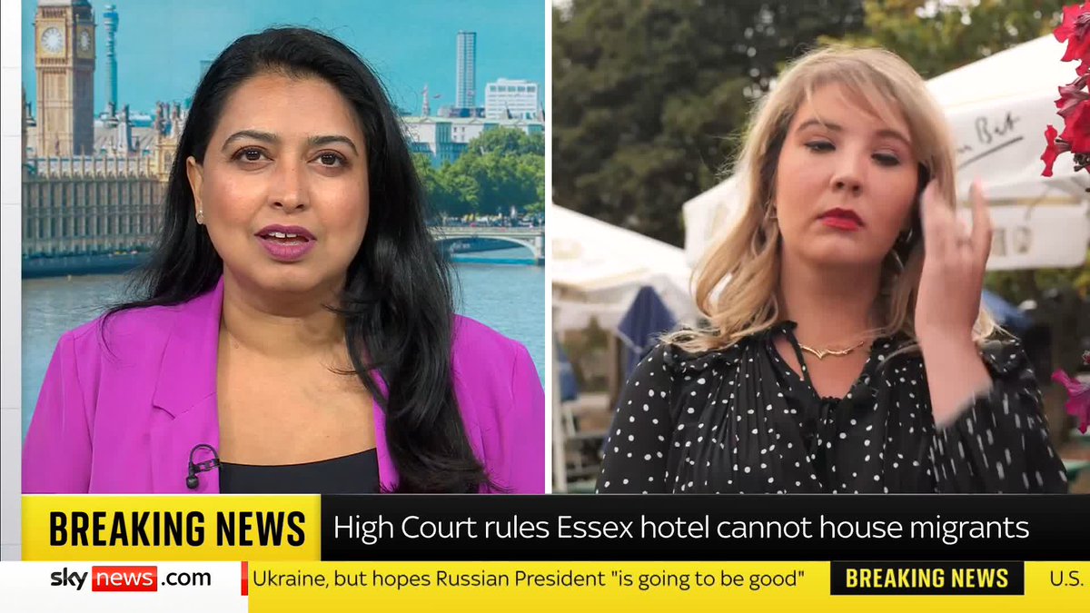 "It will hopefully close permanently for the sake of my town and our community." Epping Forest District Council Councillor Holly Whitbread speaks to Saima Mohsin about their High Court win to temporarily block asylum seekers staying at The Bell Hotel.