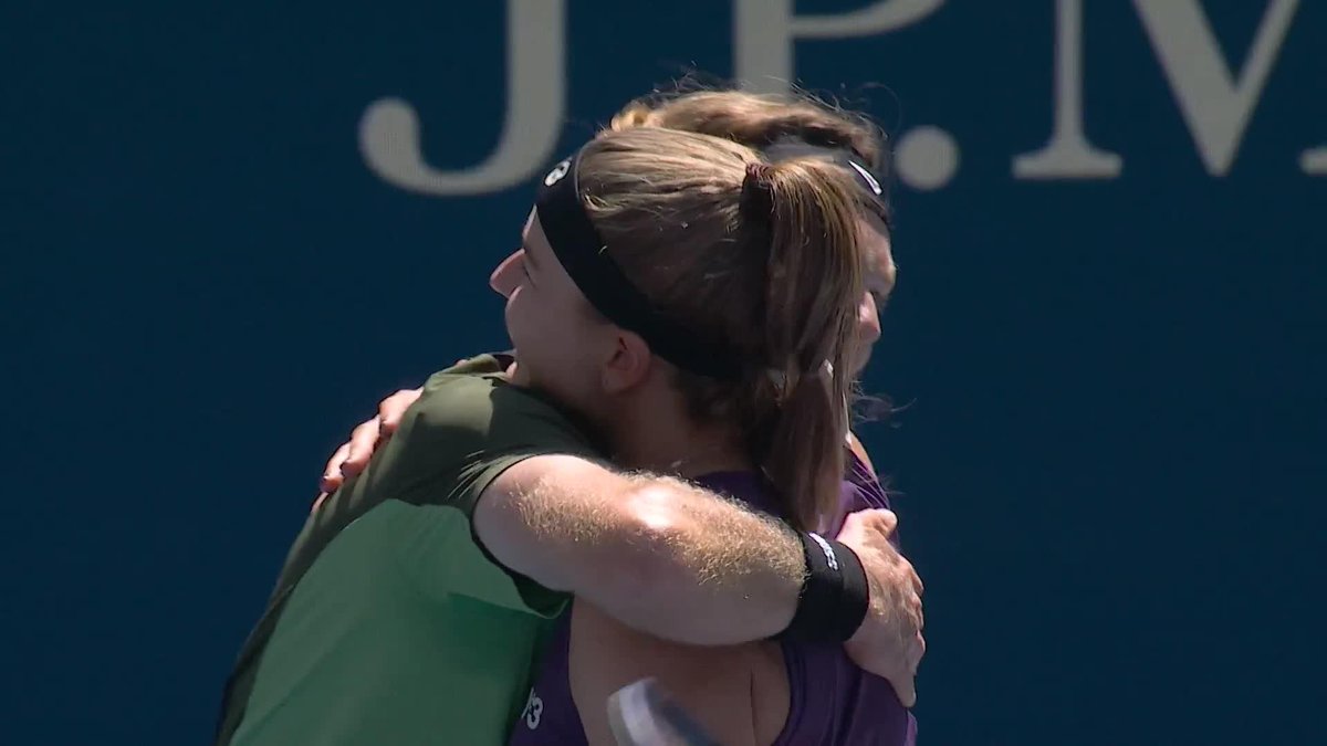 On a mission 🫡 Karolina Muchova and Andrey Rublev get the better of Williams/Opelka in straights, 4-2 5-4!